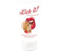 Lick it! - 2in1 Edible Lubricant - Champagne-Strawberry (50ml)