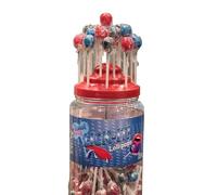 Lick-It Tongue Painter Lollipops - 150-Count Tub | Fun & Vibrant Red, Blue & Black Candy | Long-Lasting Flavor | Perfect for Parties & Treat Bags