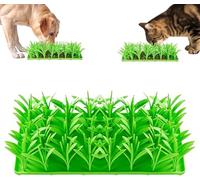 Lick Lawn for Cats, Lick Lawn Enrichment Mat, Silicone Grass Mats for Cats, Lick Lawn for Cat, Silicone Slow Feeding Snuffle Mat for Cat and Dogs, for Foraging and Stress Relief