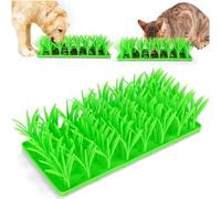 Lick Lawn for Cats, Snuffle Mat for Cats, Cat Lick Mat - Silicone Grass Slow Feeding Pad for Foraging Fun & Stress Relief, Enrichment Indoor Feeding Toy for Cat and Small Dogs