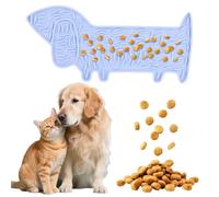 Lick Mat for Dogs, Dachshund Shape, Food Grade Silicone, Licky Mat with Suction Cups, Slow Feeder Mat for Anxiety Relief, Easy to Clean, Suitable for Grooming and Bathing