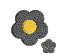 Lick Mat for Small Dogs - Lick Mat for Pets | Slow Feeder Mat for Healthy Eating, Lick Mat Improves Butter Lick Pad Experience, Interactive Pet Toy, Flower Silicone Pad