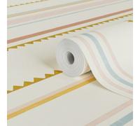 Lick Multicolour Zig Zag 02 Textured Wallpaper
