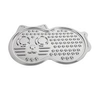 Lick Pad - 388g Stainless Steel Cat Shape Slow Feed Mat | Lick Pad for Puppies, Durable Pet Feeder, Eating Drinks, Water
