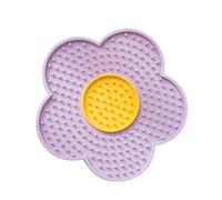 Lick Pad for Cats with Suction Cup | for Dogs in Flower Shape - for Dogs, Dog and Cat Slow Feeding Pad, Pet Toy , Flower Silicone Butter Lick Pad for the Rock