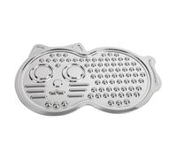 Lick Pad - Stainless Steel Cute Cat Shape Heavy Duty Mat, Dog Licking Mat | Puppies Lick Pad,for Eating Water Food Treats Training Crate Kennel Home Indoor Outdoor Travel Car | 15 × 9.9 × 0.6inch
