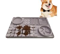 Lick Pads for Dogs | Slow Feeder Food Feeding Mat | Feeding Sniffing Mat for Dogs Cats Pets Training Bathing Grooming Calming Boredom Reducer