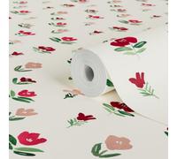 Lick Pink & White Petals 01 Textured Wallpaper