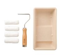Lick Pro Eco Friendly Paint Roller & Tray Set Natural/silver/white (185mm X 600mm X 345mm)