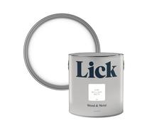 Lick Pure Brilliant White Satin Metal & Wood Paint, 2.5L
