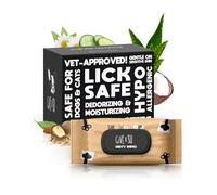 Lick-Safe Pet Wipes for Dogs & Cats - Vet-Approved & Hypoallergenic - Cleans Mud, Odors & Dander - Feline & Dog Wipes for Paws, Face & Butt - Earth-Friendly & Unscented Cat Cleaning - Pack of 100 | Plant based lyocell fibers, certified cruelty free, vet approved, hypoallergenic, for paws face body and butt, 10% to charity