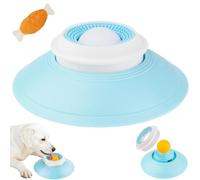Lick Sphere, Dog Lick Sphere Slow Feeder, Pet Ball Shaped Liquid Food Slowly Interactive Toys, Diet Food Container, Pet Accessories Slow Bowls for Liquid & Semi Wet Foods (White)