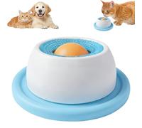 Lick Sphere for Dogs, Dog Lick Ball, Dog Li-ck Bowl, Slow Feeder L-ick for Calming Engagement, Anti-Slip Wide Base, Easy Clean, Pet L-ick Bowl for Small, Medium, Large Pets