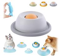 Lick Sphere for Dogs, Dog Lick Sphere Slow Feeder Bowl, Pet Ball Shaped Slowly Interactive Toys for Dogs and Cats, Pet Licksphere Easy to Clean,Non-Slip & Splash-Proof (Gray)