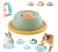 Lick Sphere for Dogs, Dog Lick Sphere Slow Feeder Bowl, Pet Ball Shaped Slowly Interactive Toys for Dogs and Cats, Pet Licksphere Easy to Clean,Non-Slip & Splash-Proof (Green)