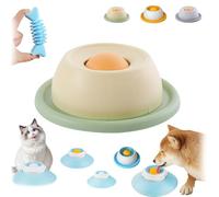 Lick Sphere for Dogs, Dog Lick Sphere Slow Feeder Bowl, Pet Ball Shaped Slowly Interactive Toys for Dogs and Cats, Pet Licksphere Easy to Clean,Non-Slip & Splash-Proof (Yellow)