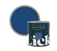 Lick Supreme Blue 111 Flat Matt Multi-Surface Emulsion Paint, 2.5L