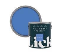 Lick Supreme Blue 19 Flat Matt Multi-Surface Emulsion Paint, 2.5L