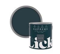 Lick Supreme Blue 20 Flat Matt Multi-Surface Emulsion Paint, 2.5L