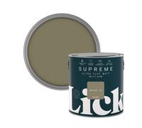 Lick Supreme Green 19 Flat Matt Multi-Surface Emulsion Paint, 2.5L
