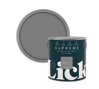 Lick Supreme Grey 15 Flat Matt Multi-Surface Emulsion Paint, 2.5L