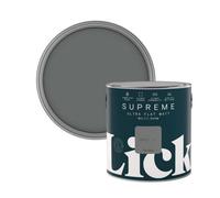 Lick Supreme Grey 17 Flat Matt Multi-Surface Emulsion Paint, 2.5L
