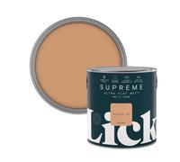 Lick Supreme Orange 03 Flat Matt Multi-Surface Emulsion Paint, 2.5L