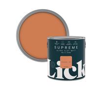 Lick Supreme Orange 04 Flat Matt Multi-Surface Emulsion Paint, 2.5L