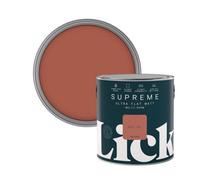 Lick Supreme Red 01 Flat Matt Multi-Surface Emulsion Paint, 2.5L
