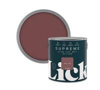 Lick Supreme Red 06 Flat Matt Multi-Surface Emulsion Paint, 2.5L