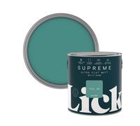 Lick Supreme Teal 06 Flat Matt Multi-Surface Emulsion Paint, 2.5L
