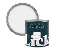 Lick Supreme White 02 Flat matt Multi-surface Emulsion paint ( Interior) , 2.5L