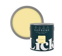 Lick Supreme Yellow 01 Flat Matt Multi-Surface Emulsion Paint, 2.5L