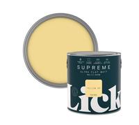 Lick Supreme Yellow 08 Flat Matt Multi-Surface Emulsion Paint, 2.5L