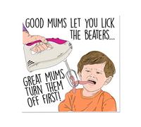 Lick the Beaters Funny Mother's Day Card, Rude Card for Mum, Mothers Day Cards, Mother Day Gift, Bake Off Mother's Day Cards, Baking Mum