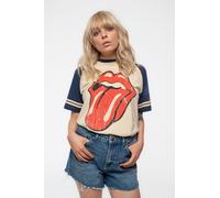 Lick Vintage Tongue Raglan The Rolling Stones Blue L