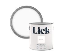 Lick White 01 Matt Emulsion Paint, 2.5L