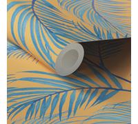 Lick Yellow & Blue Jungle 01 Smooth Wallpaper