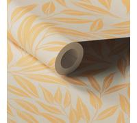 Lick Yellow & White Botanical 06 Textured Wallpaper