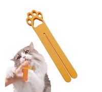 Lickable Cat Treat Squeezer,3D Printed Kitten Strip Squeezing | Cat Strip Feeding Tool,for Trainers Animal Lovers Apartment Home Office Shelters Bedroom Living Room Study