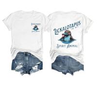 Lickalopus is My Spirit Animal T-Shirt, Lickalotapus Shirt, Funny Animal Shirt, Spirit Duck Tshirt White