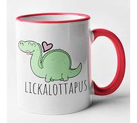 Lickalottapus Lesbian Funny Mug - Gay/LGBT/Lesbian Gift (Red)