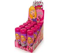 Lickedy Lips 12 x 60ml Sour Liquid Candy Roller, Raspberry, Strawberry, Grape & Cola Flavours, Bulk Pack of 12 | Tangy Novelty Tongue Painters for Party Bags and Celebrations