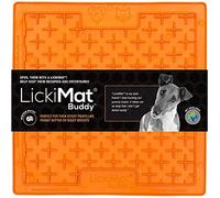 LickiMat Classic Buddy Treat Mat for Dogs Orange - 20cm x 20cm