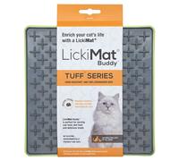 LickiMat Buddy Tuff Cat Green 20X20 Cm Feeding Mat For Cats, Tuff Version