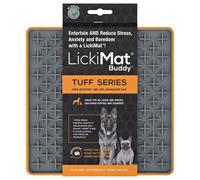 LickiMat Buddy Tuff Feeding Mat For Dogs, 20X20 Cm, Orange, Dishwasher Safe