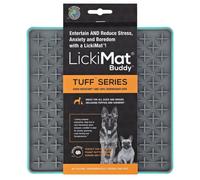 LickiMat Buddy Tuff Turquoise 20X20 Cm For Dogs - Feeding Mat, Anxiety Reducing