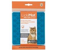 LickiMat Cat Mini Buddy Tuff Feeding Mat Turquoise 15X15Cm For Cats