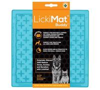 LickiMat Classic Buddy, Dog Feeding Mat for Boredom and Anxiety Relief, Ideal for Food, Treats, Yoghurt or Peanut Butter, Lick Mats, Fun Alternative to a Slow Feeder Bowl, Turquoise