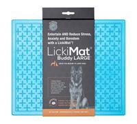 LickiMat X Large Buddy, Dog Feeding Mat for Boredom and Anxiety Relief, Ideal for Food, Treats, Yoghurt or Peanut Butter, Fun Alternative to a Slow Feeder Dog Bowl, Perfect for Large Breeds, Turquoise